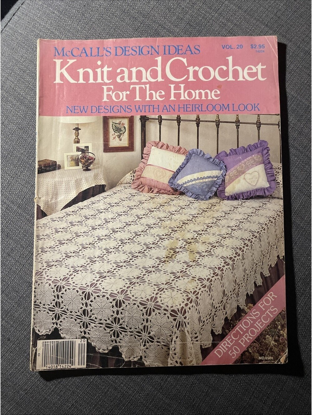 McCall’s Design Ideas Knit and Crochet For The Home vol. 20 Heirloom 1995 Pillow